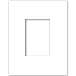 CustomPictureFrames 18x24 White & Black Double Picture Mats with White Core Bevel Cut for 13x19 Pictures